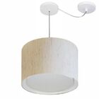 Lustre Pendente Cilíndrico Com Desvio De Centro Vivare Md-430