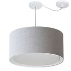Lustre Pendente Cilíndrico Com Desvio De Centro Vivare Md-430
