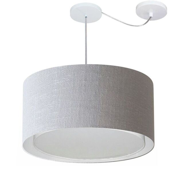 Lustre Pendente Cilíndrico Com Desvio De Centro Vivare Md-430