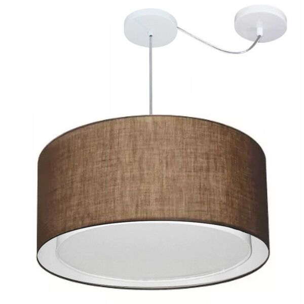 Lustre Pendente Cilíndrico Com Desvio De Centro Vivare Md-430