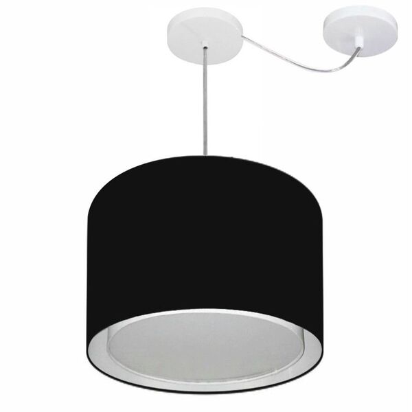 Lustre Pendente Cilíndrico Com Desvio De Centro Vivare Md-430