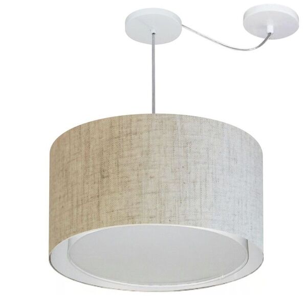 Lustre Pendente Cilíndrico Com Desvio De Centro Vivare Md-431