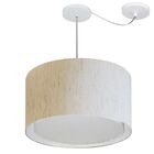 Lustre Pendente Cilíndrico Com Desvio De Centro Vivare Md-431