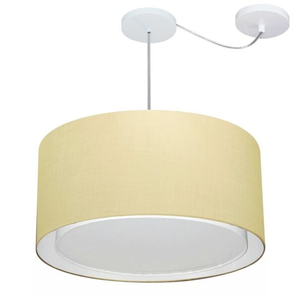 Lustre Pendente Cilíndrico Com Desvio De Centro Vivare Md-431