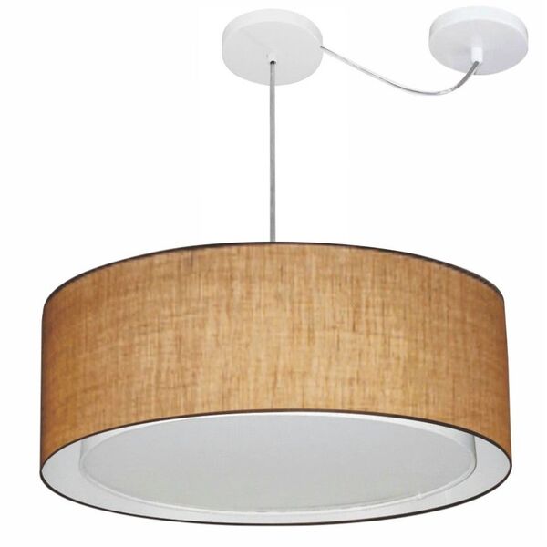 Lustre Pendente Cilíndrico Com Desvio De Centro Vivare Md-431