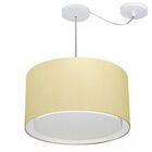 Lustre Pendente Cilíndrico Com Desvio De Centro Vivare Md-431
