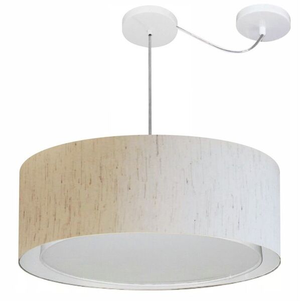 Lustre Pendente Cilíndrico Com Desvio De Centro Vivare Md-431