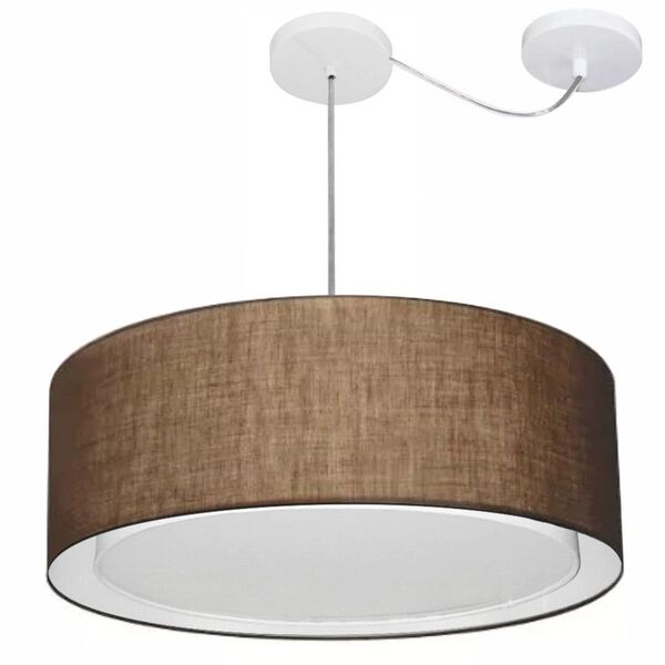 Lustre Pendente Cilíndrico Com Desvio De Centro Vivare Md-431