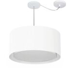 Lustre Pendente Cilíndrico Com Desvio De Centro Vivare Md-431