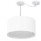 Lustre Pendente Cilíndrico Com Desvio De Centro Vivare Md-431