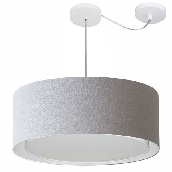 Lustre Pendente Cilíndrico Com Desvio De Centro Vivare Md-431