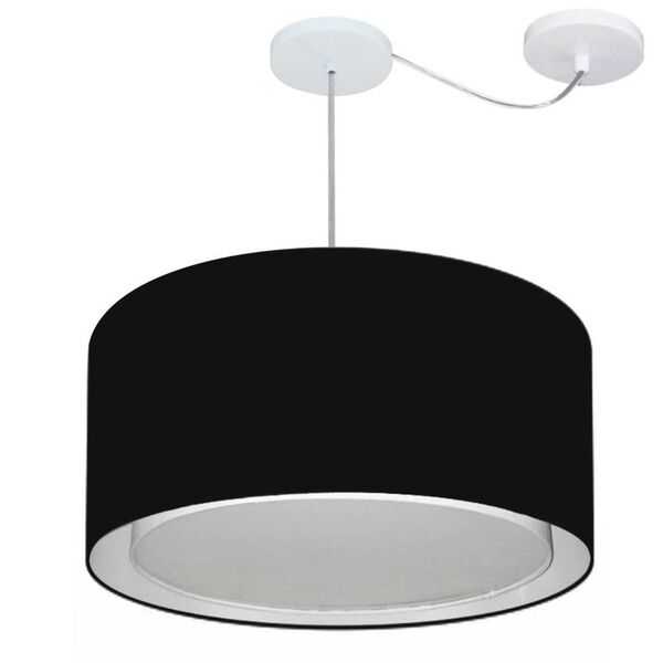 Lustre Pendente Cilíndrico Com Desvio De Centro Vivare Md-431