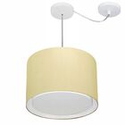 Lustre Pendente Cilíndrico Com Desvio De Centro Vivare Md-431
