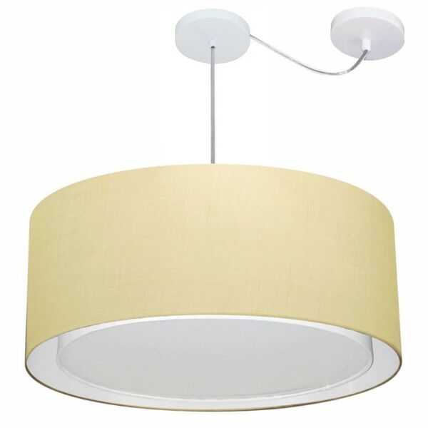 Lustre Pendente Cilíndrico Com Desvio De Centro Vivare Md-431