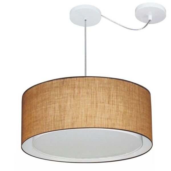Lustre Pendente Cilíndrico Com Desvio De Centro Vivare Md-431