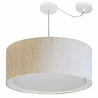 Lustre Pendente Cilíndrico Com Desvio De Centro Vivare Md-431