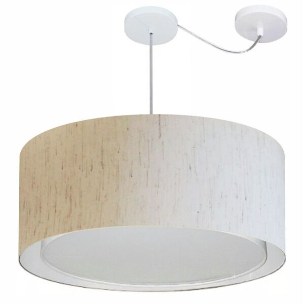 Lustre Pendente Cilíndrico Com Desvio De Centro Vivare Md-431