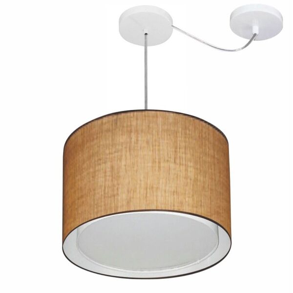 Lustre Pendente Cilíndrico Com Desvio De Centro Vivare Md-431