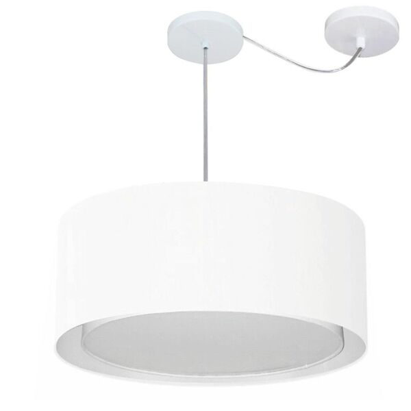 Lustre Pendente Cilíndrico Com Desvio De Centro Vivare Md-431