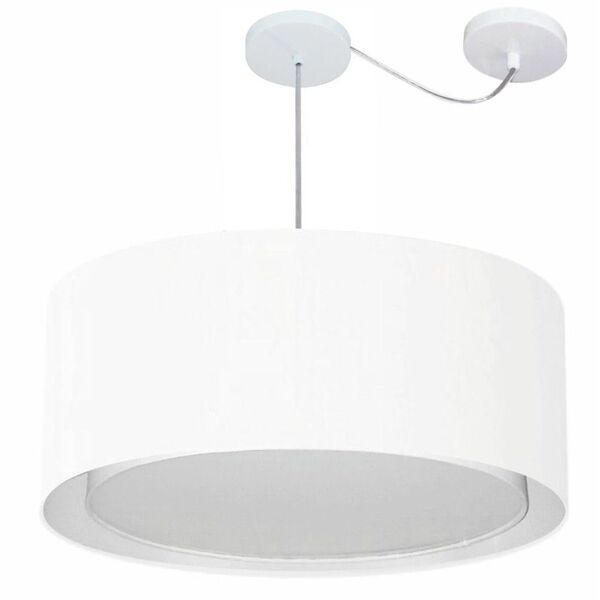 Lustre Pendente Cilíndrico Com Desvio De Centro Vivare Md-431