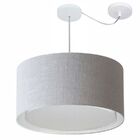 Lustre Pendente Cilíndrico Com Desvio De Centro Vivare Md-431