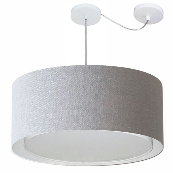 Lustre Pendente Cilíndrico Com Desvio De Centro Vivare Md-431