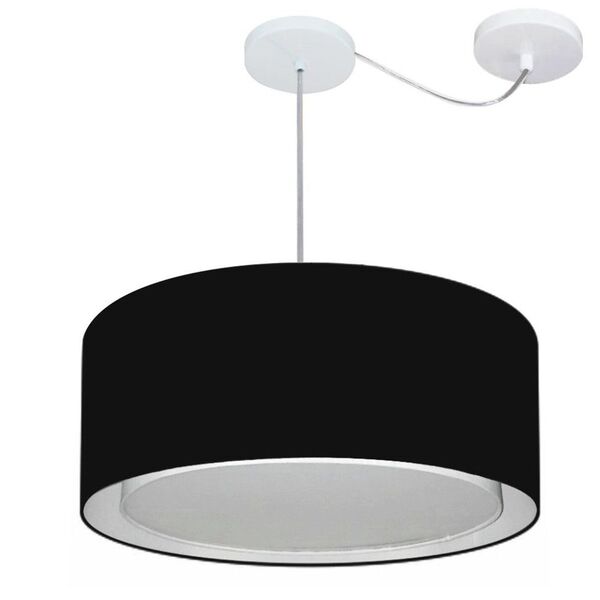 Lustre Pendente Cilíndrico Com Desvio De Centro Vivare Md-431