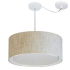 Lustre Pendente Cilíndrico Com Desvio De Centro Vivare Md-431