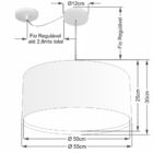 Lustre Pendente Cilíndrico Com Desvio Palha Mj-4309 Para Mesa