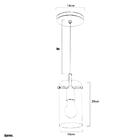 Lustre Pendente Cilindrico Cubo De Vidro Branco Com Cobre