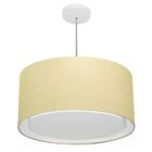 Lustre Pendente Cilíndrico Duplo Md-4295 Cúpula Em Tecido 50x
