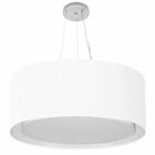 Lustre Pendente Cilíndrico Duplo Md-4302 Cúpula Em Tecido 60x