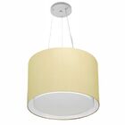 Lustre Pendente Cilíndrico Duplo Md-4304 Cúpula Em Tecido 40x