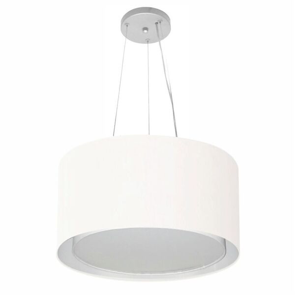 Lustre Pendente Cilíndrico Duplo Vivare Md-4123 Cúpula Em Tec