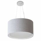 Lustre Pendente Cilíndrico Duplo Vivare Md-4123 Cúpula Em Tec