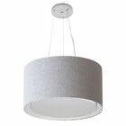 Lustre Pendente Cilíndrico Duplo Vivare Md-4123 Cúpula Em Tec