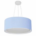 Lustre Pendente Cilíndrico Duplo Vivare Md-4124 Cúpula Em Tec