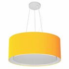 Lustre Pendente Cilíndrico Duplo Vivare Md-4124 Cúpula Em Tec