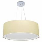 Lustre Pendente Cilíndrico Duplo Vivare Md-4125 Cúpula Em Tec
