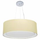 Lustre Pendente Cilíndrico Duplo Vivare Md-4125 Cúpula Em Tec