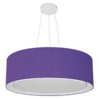 Lustre Pendente Cilíndrico Duplo Vivare Md-4125 Cúpula Em Tec