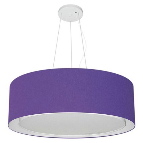 Lustre Pendente Cilíndrico Duplo Vivare Md-4125 Cúpula Em Tec