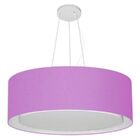 Lustre Pendente Cilíndrico Duplo Vivare Md-4125 Cúpula Em Tec
