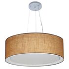 Lustre Pendente Cilíndrico Duplo Vivare Md-4125 Cúpula Em Tec