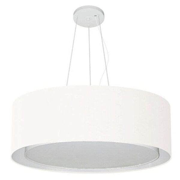Lustre Pendente Cilíndrico Duplo Vivare Md-4126 Cúpula Em Tec