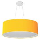Lustre Pendente Cilíndrico Duplo Vivare Md-4126 Cúpula Em Tec