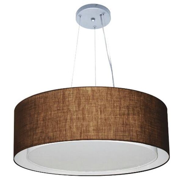 Lustre Pendente Cilíndrico Duplo Vivare Md-4126 Cúpula Em Tec