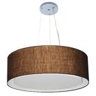 Lustre Pendente Cilíndrico Duplo Vivare Md-4126 Cúpula Em Tec