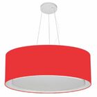 Lustre Pendente Cilíndrico Duplo Vivare Md-4126 Cúpula Em Tec