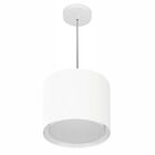 Lustre Pendente Cilíndrico Duplo Vivare Md-4284 Cúpula Em Tec